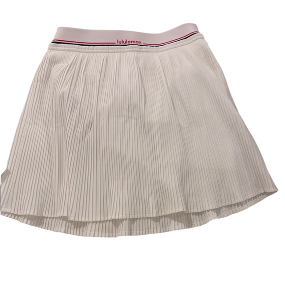 Lululemon Logo-Waist Micro-Pleat Mid-Rise Tennis Skirt *Long
White size XXS - Picture 9 of 11